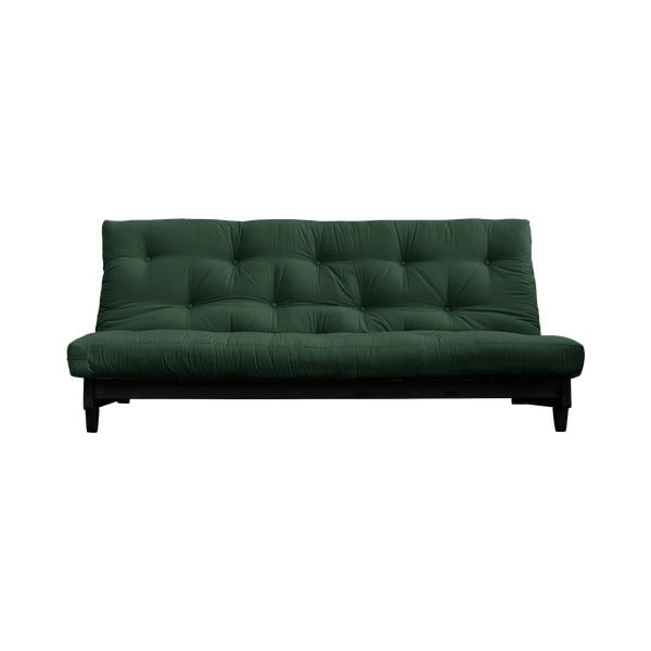 Fresh Black/Forest Green sötétzöld kinyitható kanapé - Karup Design