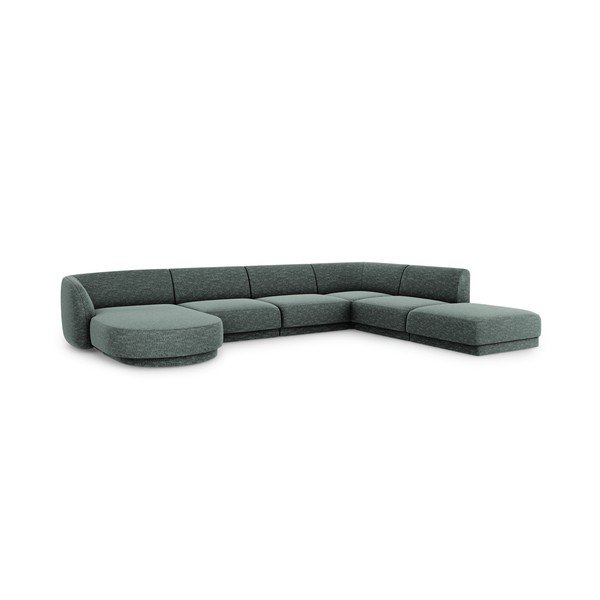 Sötétzöld sarokkanapé (jobb oldali) Miley – Micadoni Home-image-3