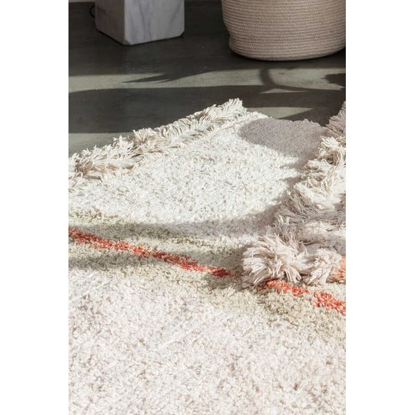 Bézs pamut futószőnyeg 80x230 cm Duetto Sage – Lorena Canals-image-4