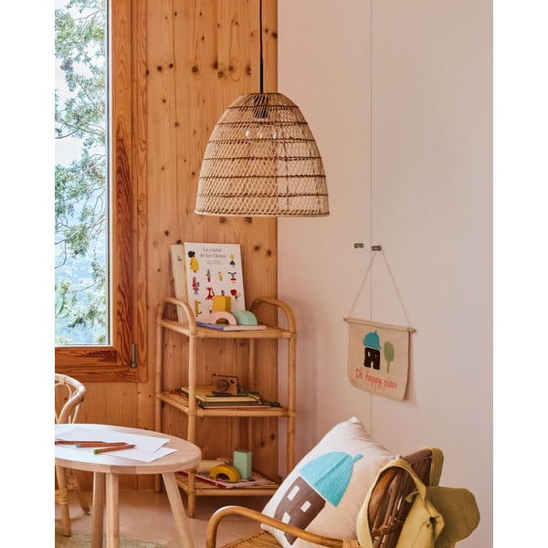 Ormela rattan gyerek polcos állvány, 40 x 80 cm - Kave Home-image-3