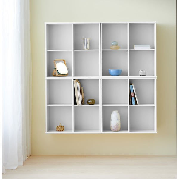 Fehér függő könyvespolc 70x70 cm Mistral – Hammel Furniture-image-1