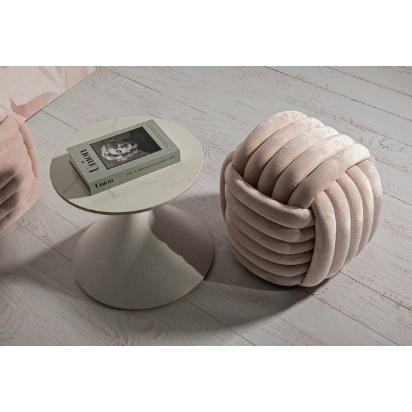 Kerek tárolóasztal kerámia asztallappal ø 45 cm Fush – Mauro Ferretti-image-2