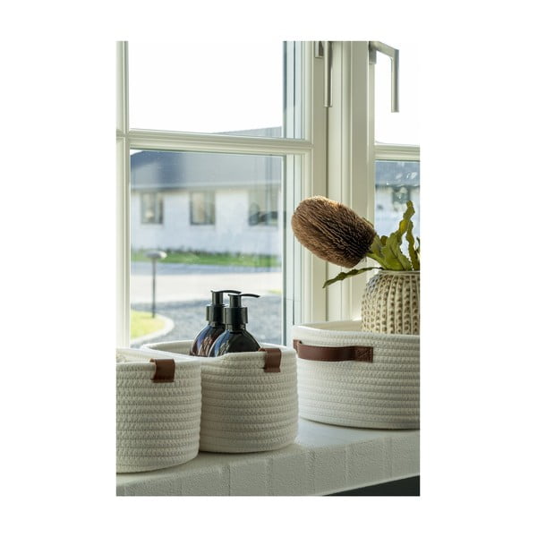 Fürdőszobai textil tárolókosár szett 3 db-os 35x25x13 cm Jarana – House Nordic-image-2