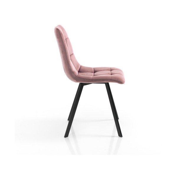 Rózsaszín bársony étkezőszék szett 2 db-os Toffee – Tomasucci-image-2