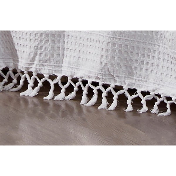 Fehér pamut ágytakaró franciaágyra 220x240 cm Lotus – Mijolnir-image-1