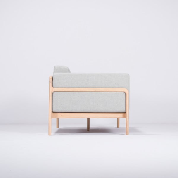 Fawn kékesszürke kanapé tölgyfából, 180 cm - Gazzda-image-2