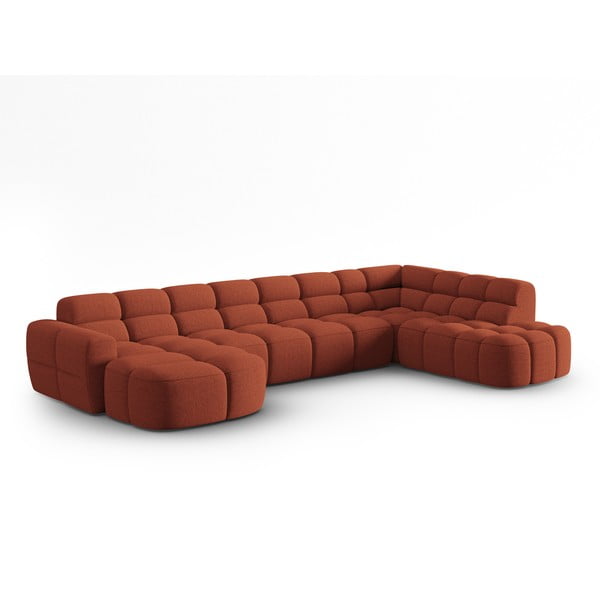 Téglavörös sarokkanapé Lisa – Micadoni Home-image-3