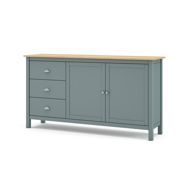 Szürkészöld borovi fenyő komód 150x80x40 cm Misti – Marckeric-image-3