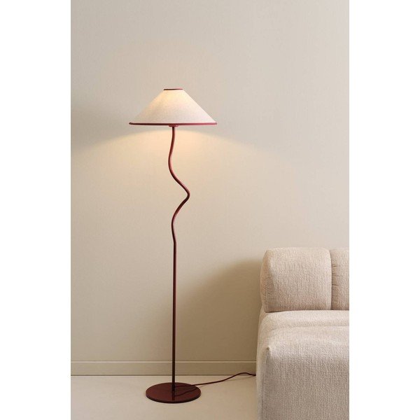 Piros-fehér textil dimmelhető állólámpa (magasság 148 cm) Juliet – Jotex-image-1