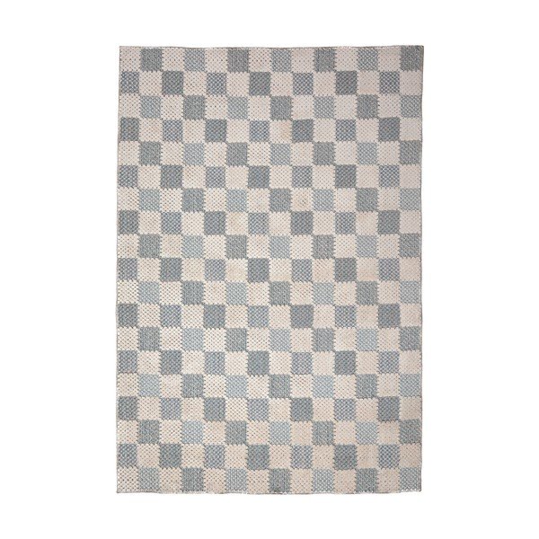 Kék mosható pamutkeverék szőnyeg 155x230 cm Muted Checkerboard – Flair Rugs