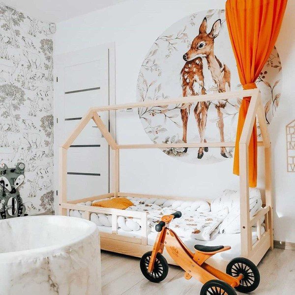 Deer in a Circle gyerek falmatrica, ø 150 cm - Dekornik-image-2