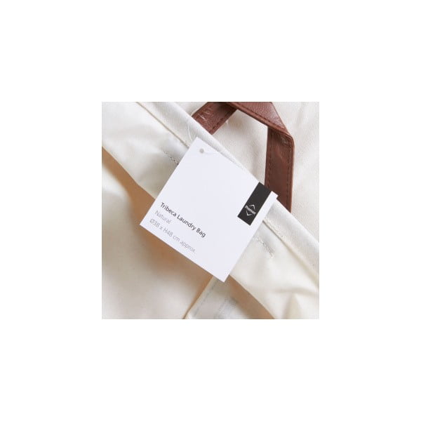 Tribeca fehér szennyestartó kosár, 54 l - Premier Housewares-image-1