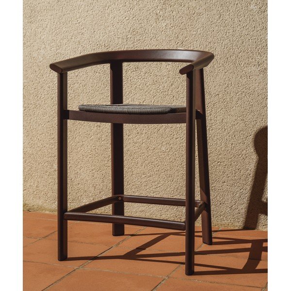 Barna tömörfa kerti bárszék Erice – Kave Home-image-2