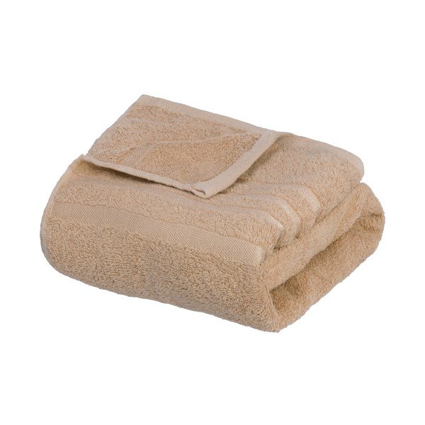 Bézs frottír pamut fürdőlepedő 70x140 cm Simple – Casa Selección