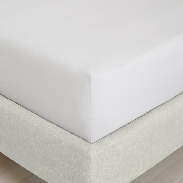 Szürke gumis pamut-perkál lepedő 185x200 cm Cotton Percale – Bianca-image-3