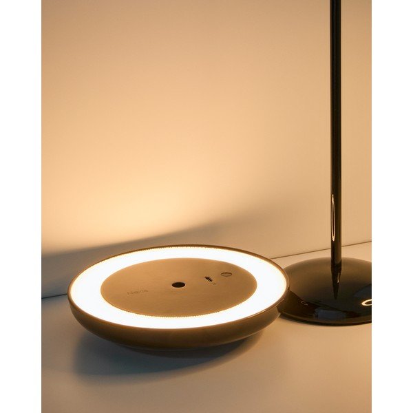 Fekete LED dimmelhető asztali lámpa fém búrával (magasság 35 cm) Porte – Kave Home-image-2