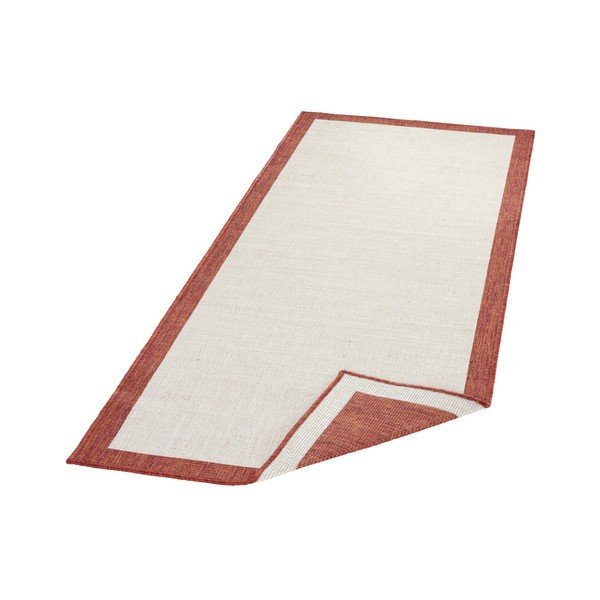 Panama piros-krémszínű kültéri szőnyeg, 80 x 250 cm - NORTHRUGS-image-2