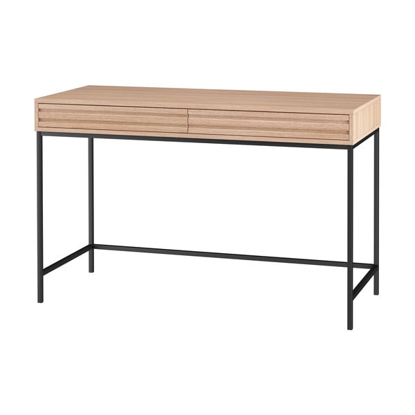 Íróasztal tölgyfa dekoros asztallappal 50x120 cm Celine – Støraa-image-1