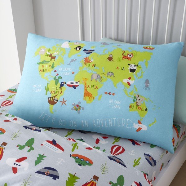 Gyerek állatmintás ágyneműhuzat, 135 x 200 cm - Catherine Lansfield-image-1