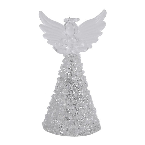 Fiona ezüst színű dekorációs üveg angyal teamécseshez, magassága 9 cm - Ego Dekor