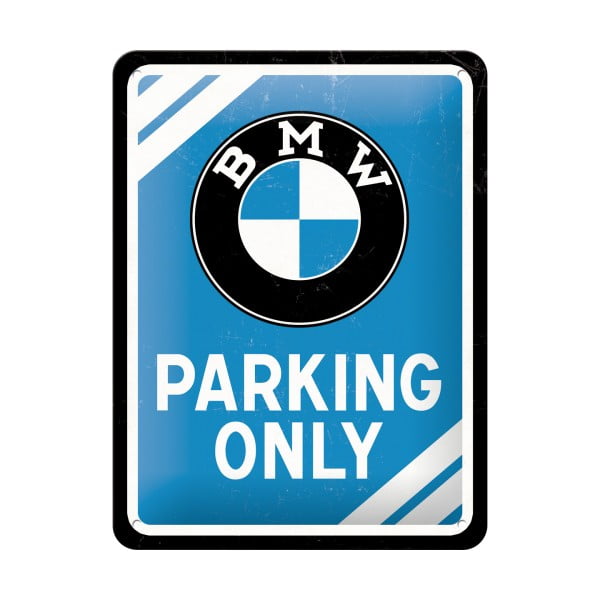 BMW Parking Only dekorációs falitábla - Postershop