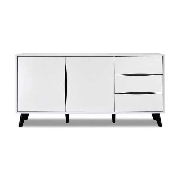 Fehér alacsony komód 160x80 cm Lyon – Furnhouse