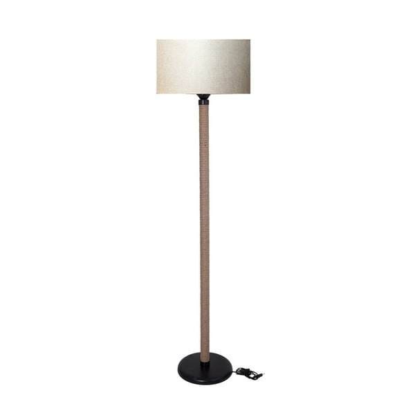 Rope állólámpa világos krémszínű lámpabúrával - lámpa Kate Louise