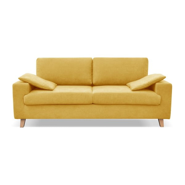 Caracas sárga 3 személyes kanapé - Cosmopolitan design