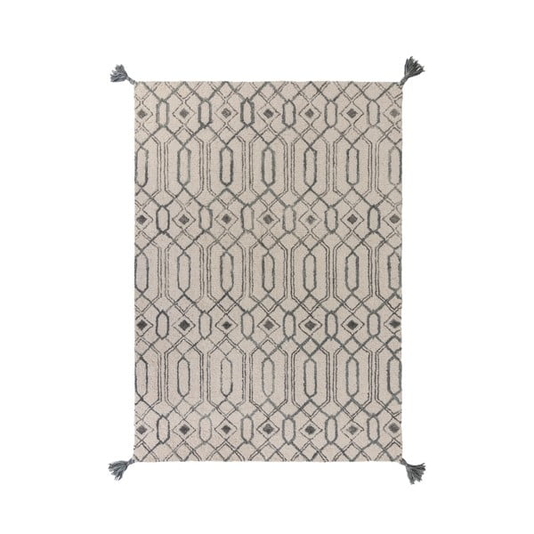 Pietro szürke gyapjú szőnyeg, 200 x 290 cm - Flair Rugs