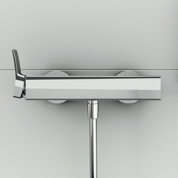 Fényes ezüstszínű csaptelep zuhanyhoz, fali Conca – Ideal Standard-image-2