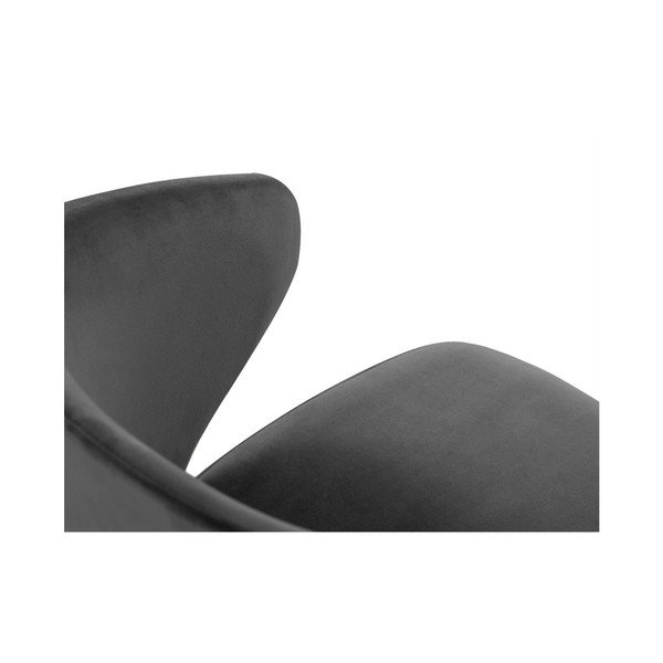 Sötétszürke kárpitozott karfás étkezőfotel Nemesis – Windsor & Co Sofas-image-3