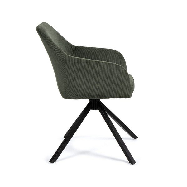 Zöld kárpitozott étkezőfotel Lunio – Bonami Essentials-image-3