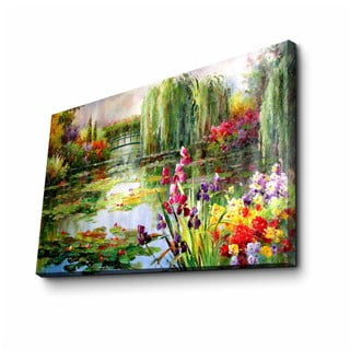 Impressionist Garden fali vászonkép, 70 x 45 cm