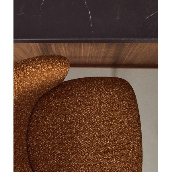 Terrakotta színű kárpitozott bárszék (ülésmagasság 75 cm) Ciselia – Kave Home-image-2
