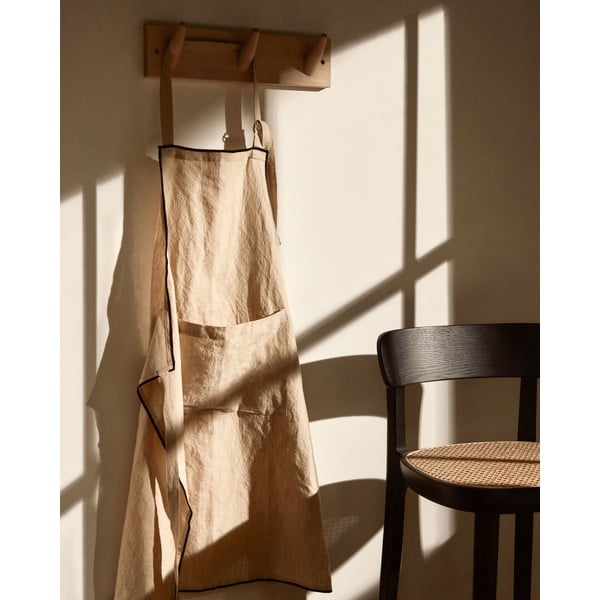 Fekete bárszék kőrisfa dekorral 99 cm Romane – Kave Home-image-3