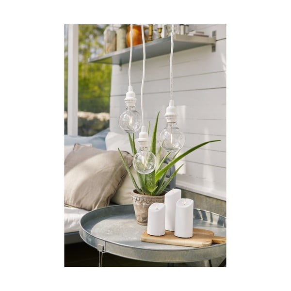 Ute fehér kábel foglalattal, hosszúság 5 m - Star Trading-image-1