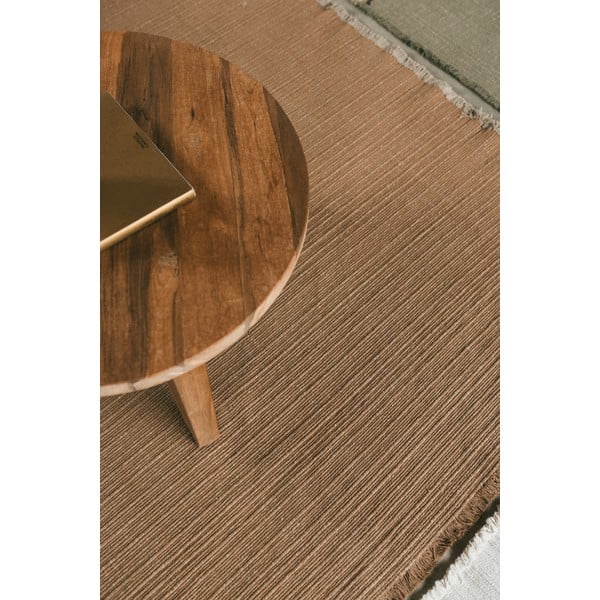 Okkersárga kézi szövésű pamut szőnyeg 140x200 cm Handloom – Lorena Canals-image-4