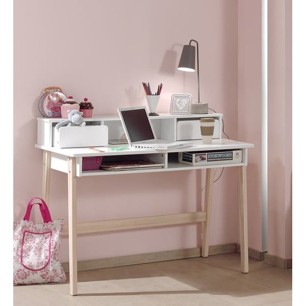 Kiddy fehér gyerek íróasztal - Vipack-image-1