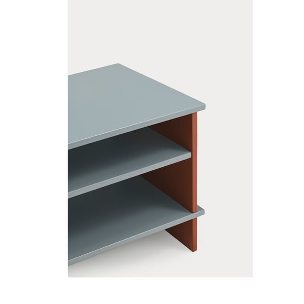 Téglavörös-szürke éjjeliszekrény Inari – Teulat-image-3