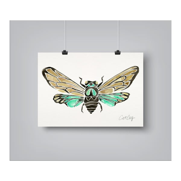 Summer Cicada by Cat Coquillette 30 x 42 cm-es plakát
