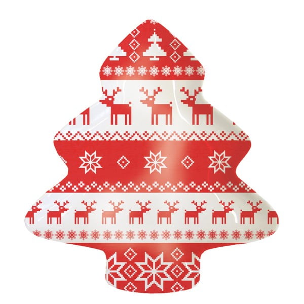 Magic Rojo Christmas porcelán dekorációs tál karácsonyi motívummal - PPD