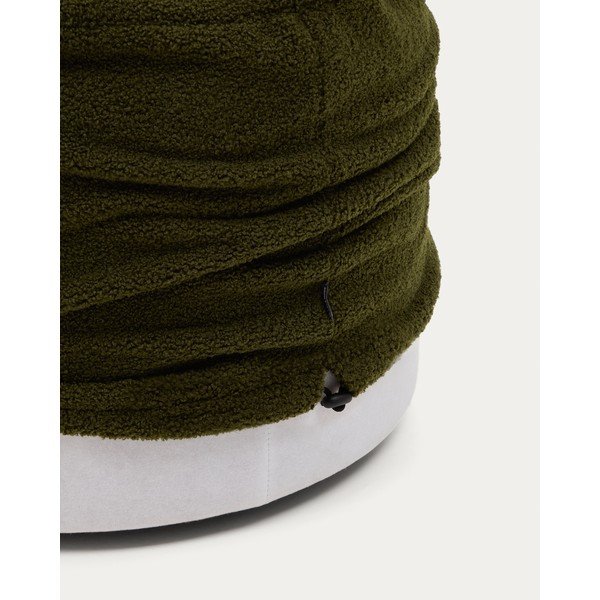 Zöld buklé puff Kaeli – Kave Home-image-2