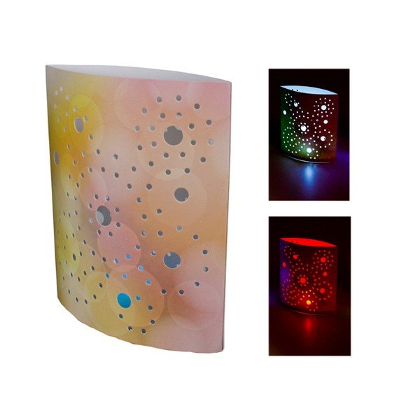 Narancssárga asztali lámpa (magasság 17 cm) Floral – Hilight-image-1