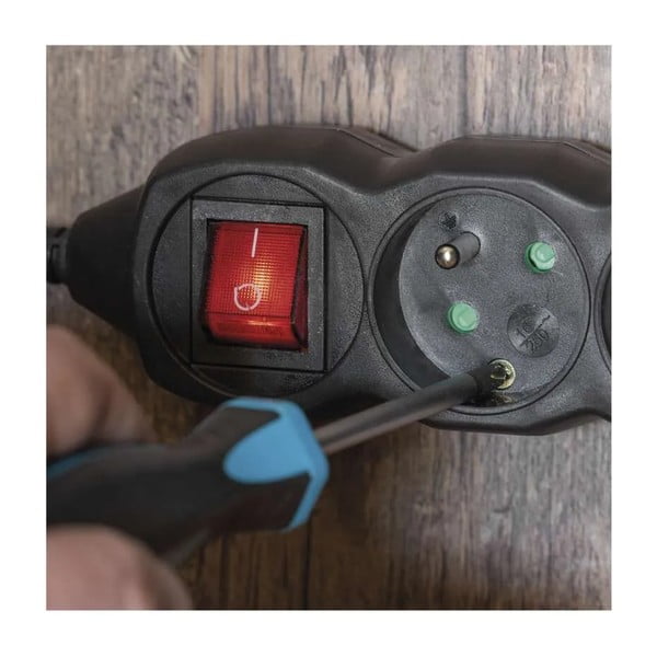 Fekete 3-as hosszabbító kapcsolóval, 3 m - EMOS-image-1