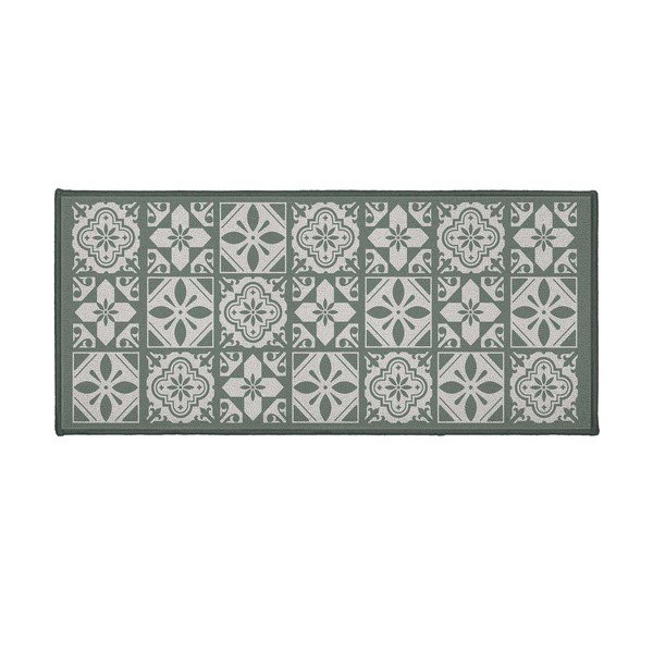 Zöld textil fürdőszobai kilépő 50x120 cm Constantine – douceur d'intérieur