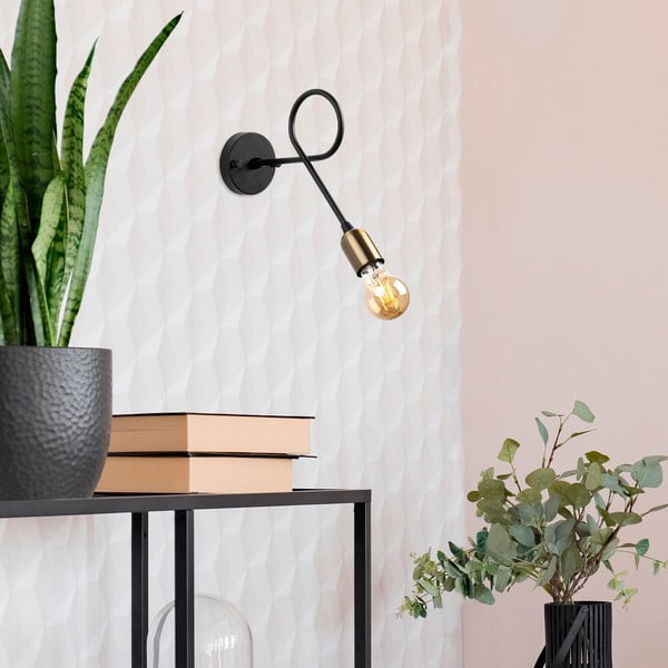 Fekete fali lámpa Viraj – Opviq lights-image-2