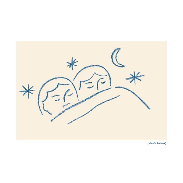 Poszter 40x30 cm Slumber – Amélie Lehoux – The Poster Club