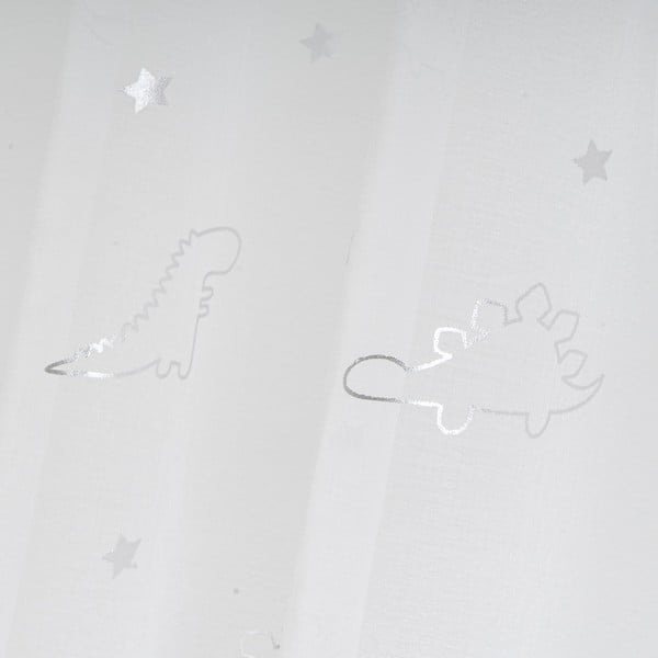 Fehér-ezüstszínű fényáteresztő függöny 140x260 cm Dinos – Casa Selección-image-4