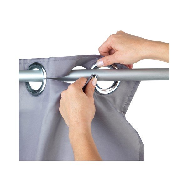 Comfort Flex szürke zuhanyfüggöny, 180 x 200 cm - Wenko-image-2