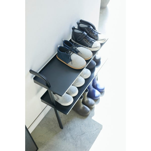Fekete fém gyerek cipőtartó Tower – YAMAZAKI-image-3